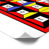 Enochian Fire Tablet Poster (Hoek)