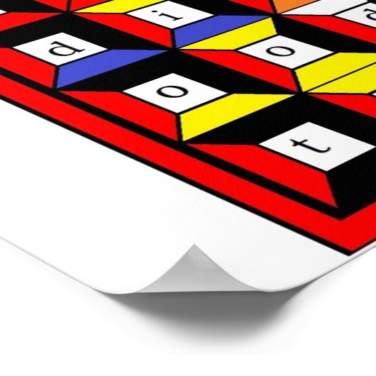 Enochian Fire Tablet Poster (Hoek)