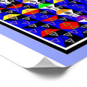 Enochian Watchtower van het westen Poster (Hoek)