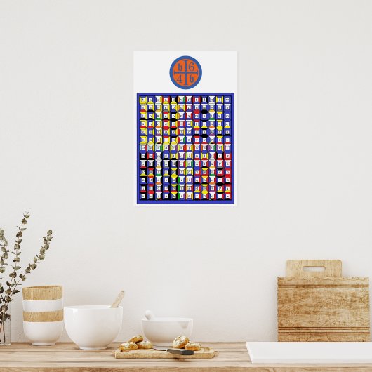 Enochian Water Tablet Poster (Keuken)
