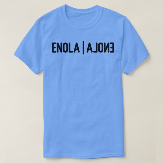 Enola Alone zwart T-shirt (Design voorkant)