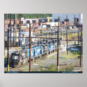Enola Railroad Yard , Harrisburg Pennsylvania Poster