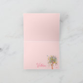 Enorm Boeket Bruid Bruiloftfeest Bedankkaart (Binnen)