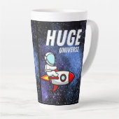 Enorm heelal latte mok (Rechterhoek)