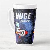 Enorm heelal latte mok (Linkerhoek)