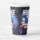 Enorm heelal latte mok (Voorkant)