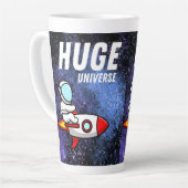 Enorm heelal latte mok (Linkerhoek)