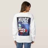 Enorm heelal trui (Achterkant volledig)