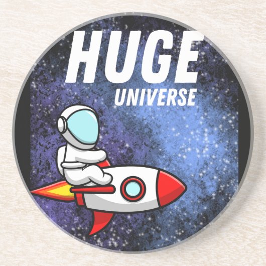 Enorm heelal zandsteen onderzetter (Voorkant)