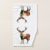 Enorm hert met gewei bad handdoek (Handdoek)