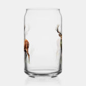 Enorm hert met gewei blikvorm glas (Rechts)