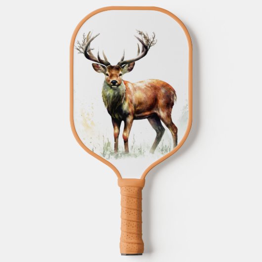 Enorm hert met takken  pickleball paddle (Voorkant)