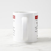 Enorme anatomie van Jiu Jitsu inzendingen Grappig Grote Koffiekop (Achterkant)