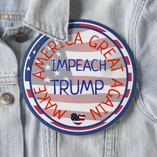 Enorme Anti Trump Button (In situ)