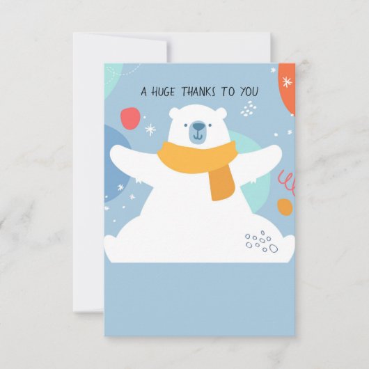 Enorme bedankkaart (Voorkant)