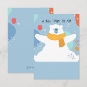 Enorme bedankkaart (Voorkant / Achterkant)