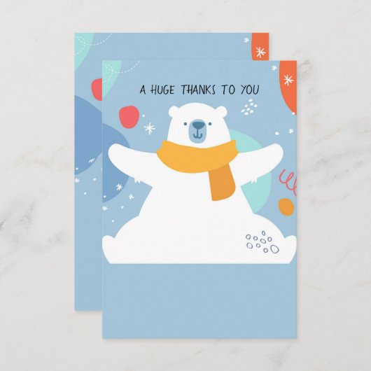 Enorme bedankkaart (Voorkant / Achterkant)