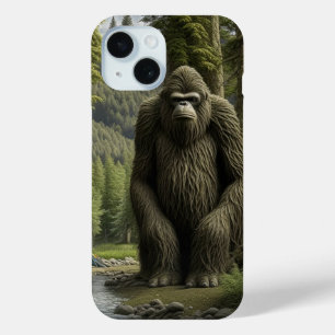 Enorme Bigfoot in de Bossen iPhone 15 Case