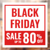 Enorme Black Friday-winkeluitverkoop  Raamsticker (Vel 2)
