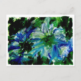 Enorme blauwe briefkaarten