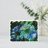 Enorme blauwe briefkaarten (Staand voorkant)