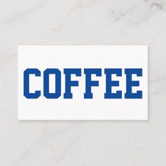 Enorme blauwe tekst op witte Punch Loyalty Card