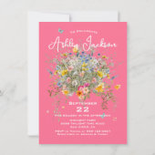 Enorme boeket bruid roze Sinaasappel Vrijgezellenf Kaart (Achterkant)