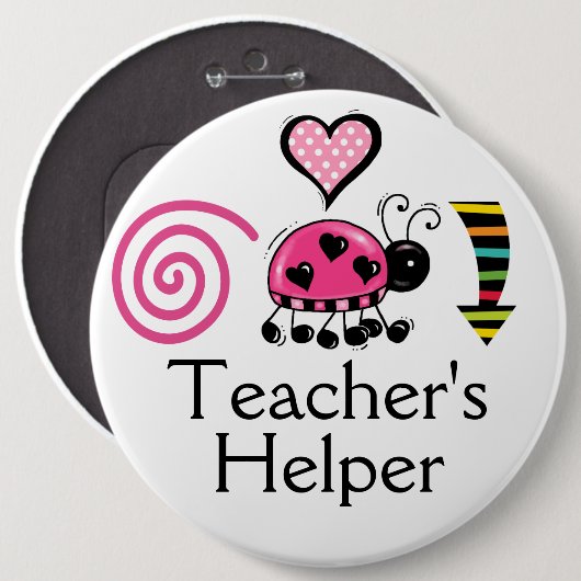 ENORME Button - Teacher's Helper - SRF (Voorkant /achterkant)