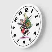 Enorme fles champagneklok grote klok (Hoek)