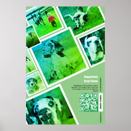 Enorme Great Dane-fokkerij promotieposter Poster