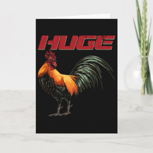 Enorme Haan Kip Vogel Vechtende Haan Kaart