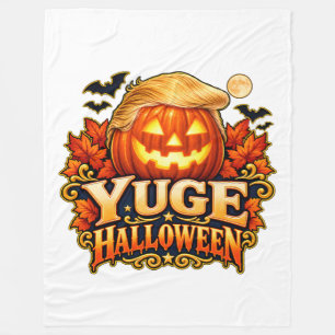 ENORME Halloween Haar Pompoen Herfst Fleece Deken