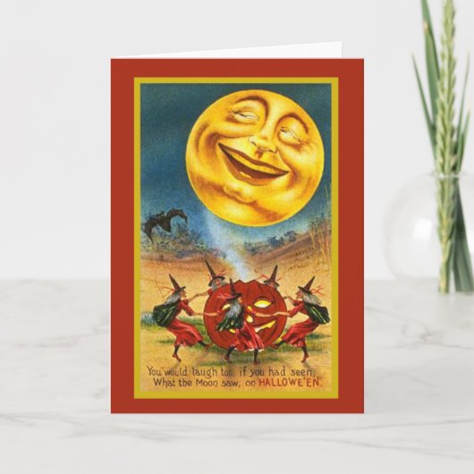 Enorme Halloween Moon Kaart (Voorkant)