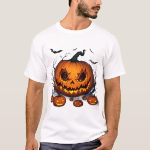 Enorme Halloween-pompoen met gloeiende ogen 👻 T-shirt