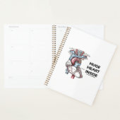 Enorme hartslag in het anatomiediagram van het men planner (Display)