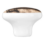 Enorme herten op Mountain Lake Keramische Knop (Zijkant)