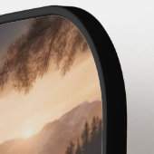 Enorme herten op Mountain Lake Pickleball Paddle (Links Detail)