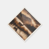 Enorme herten op Mountain Lake Servet (Hoek)