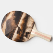 Enorme herten op Mountain Lake Tafeltennisbatje (Zijkant)