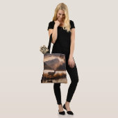 Enorme herten op Mountain Lake Tote Bag (Op model)