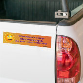 enorme hoeveelheid zonne-energie bumpersticker (Op Truck)