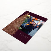 Enorme kerstboompluim unieke foto folie feestdagenkaart (Gedraaid)