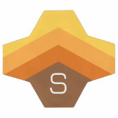 Enorme Kleurrijke Chevron Darts met Monogram Voetbal (Enkel)