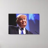 ENORME LACHENDE DONALD TRUMP CANVAS AFDRUK (Voorkant)