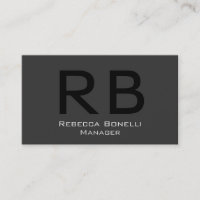 Enorme Monogram Professional Manager Visitekaartje