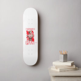 Enorme reus; nooit opgeven persoonlijk skateboard