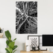 Enorme rubberwortels poster (Thuiskantoor)