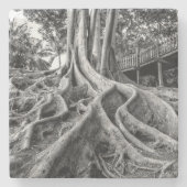 Enorme rubberwortels stenen onderzetter (Voorkant)