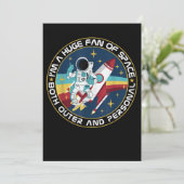 enorme ruimte voor zowel externe als persoonlijke  save the date (Staand voorkant)