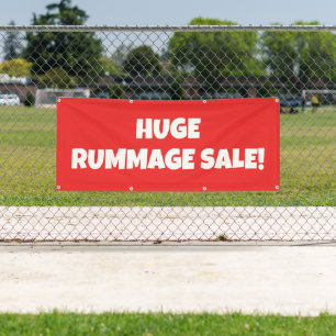 Enorme Rummage Sale Banner